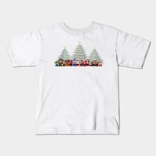 Trees CFB Mascots Christmas Kids T-Shirt